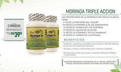 Moringa en Capsulas naturales. Set de 2 frascos. Extra Potente. 100% Natural