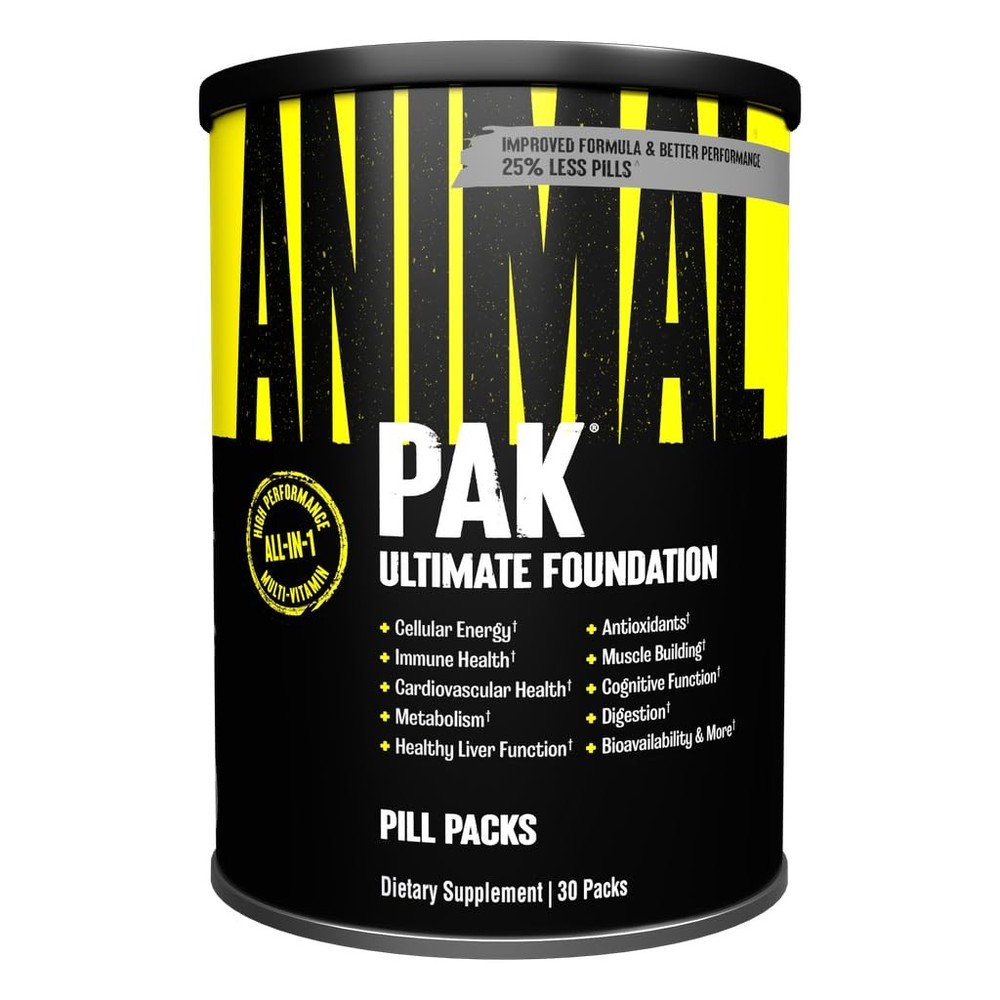 Animal Pak – Convenient Multivitamin for Men & 30 Count (Pack of 1), Tablets