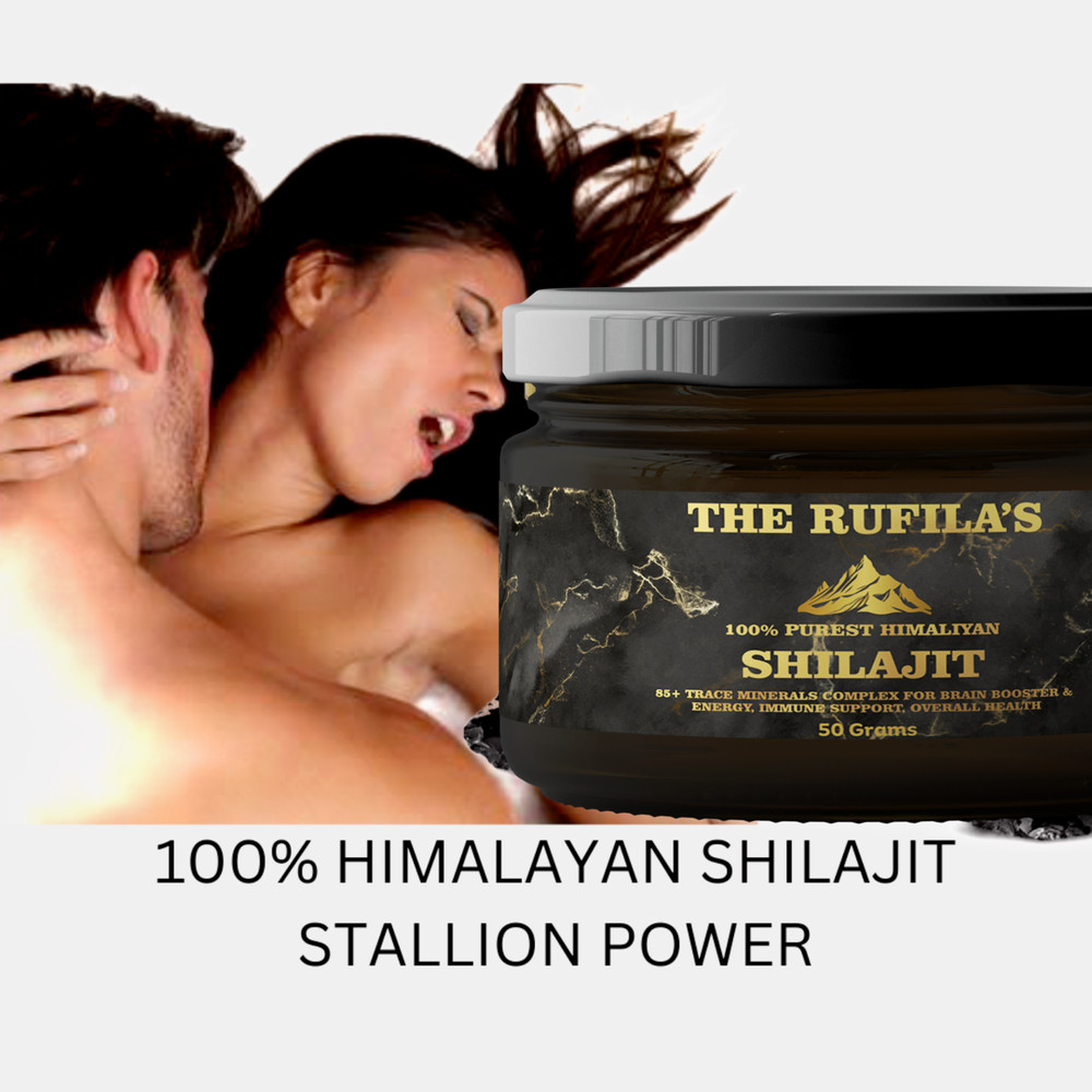 100% Pure Himalayan Shilajit Resin Extremely Potent 50g Jar + Measuring Spoon FS