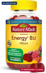 Nature Made Vitamin B12 Gummies 1000 mcg per serving, 80 Count (Pack of 1)