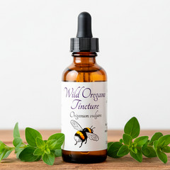 Oregano Tincture, Wild Organic Origanum Vulgare Herbal Extract