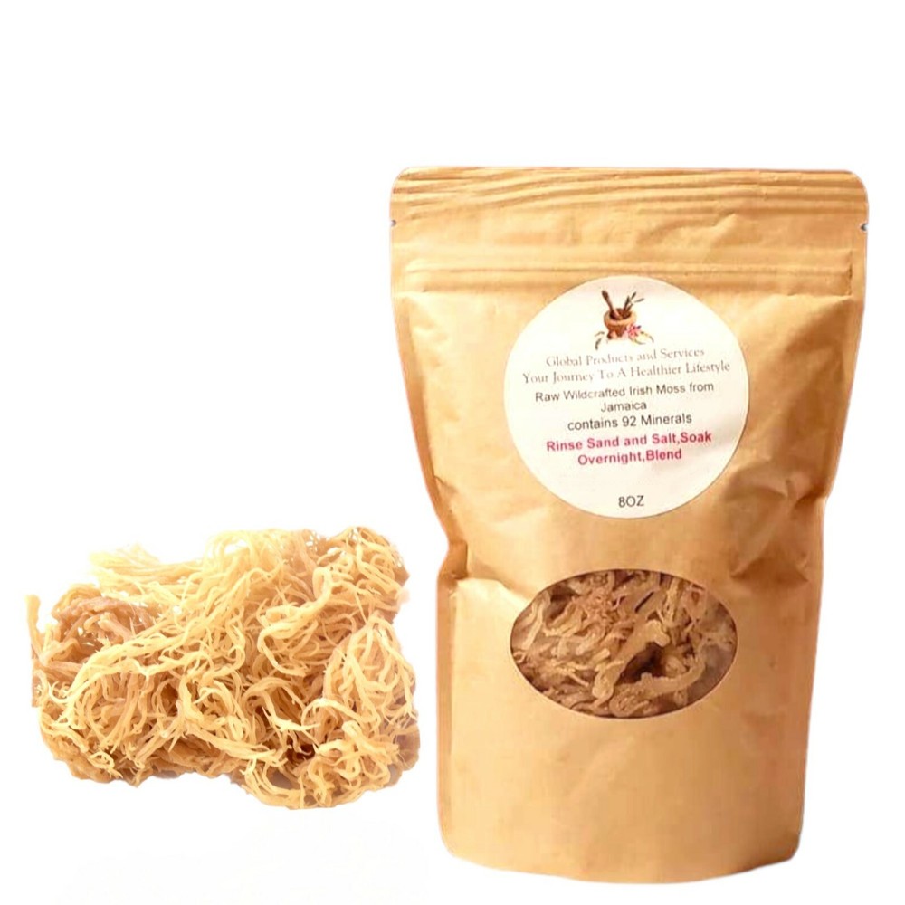  8oz 100% NATURAL RAW Wildcrafted Caribbean (Sea Moss) Inspired by Dr. sebi.