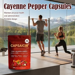 Capsaicin Power Cayenne Pepper Softgels Leg Vein Support 240ct