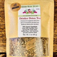 DRINKERS DETOX TEA – Detoxes the liver and reduces alcohol cravings.