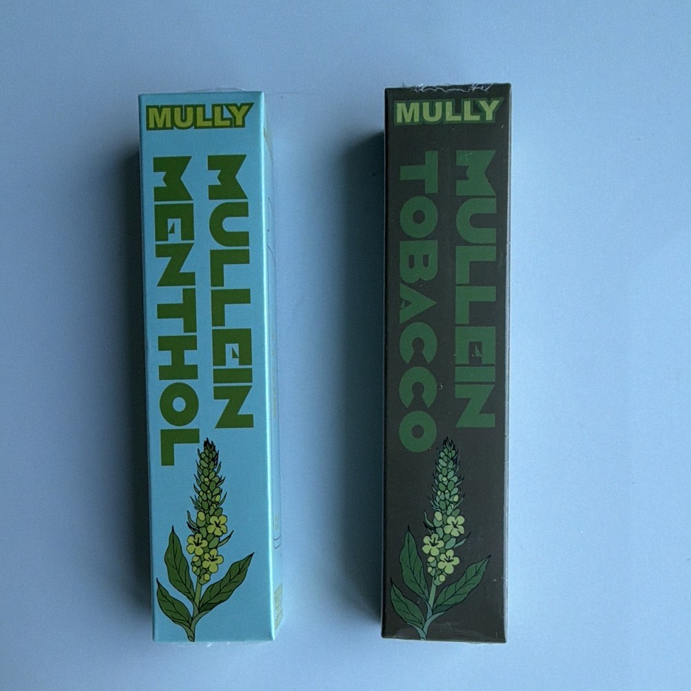 MULLY Mullein Inhaler, Plant Based Nicotine Free, Natural Mullein, 500