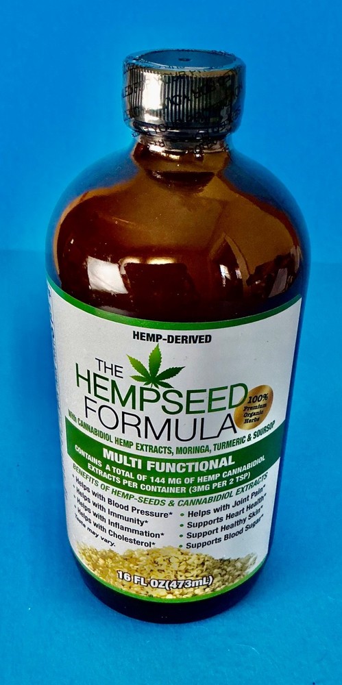 THE HEMPSEED FORMULA MULTIFUNCTIONAL HERBAL TONIC SIZE 16 FL OZ