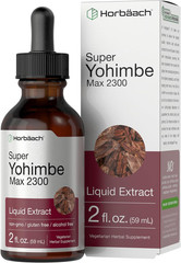 Yohimbe Bark Liquid Extract 2 Fl Oz Alcohol-Free Supplement for Men & Women