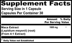 Maca Root Extract 2000mg Enhance Sexual Health, High Potency,