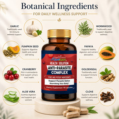 Parasite Cleanse & Detox Intestinal Herbal Dietary Capsule Pills Digestion 190cp