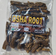 3oz Osha Root, Bear Root, Ligusticum porteri, mountain lovage root, wild parsley