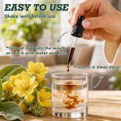 Ultra-Concentrated Mullein Drops with Elderberry – Alcohol-Free & 2 FL OZ