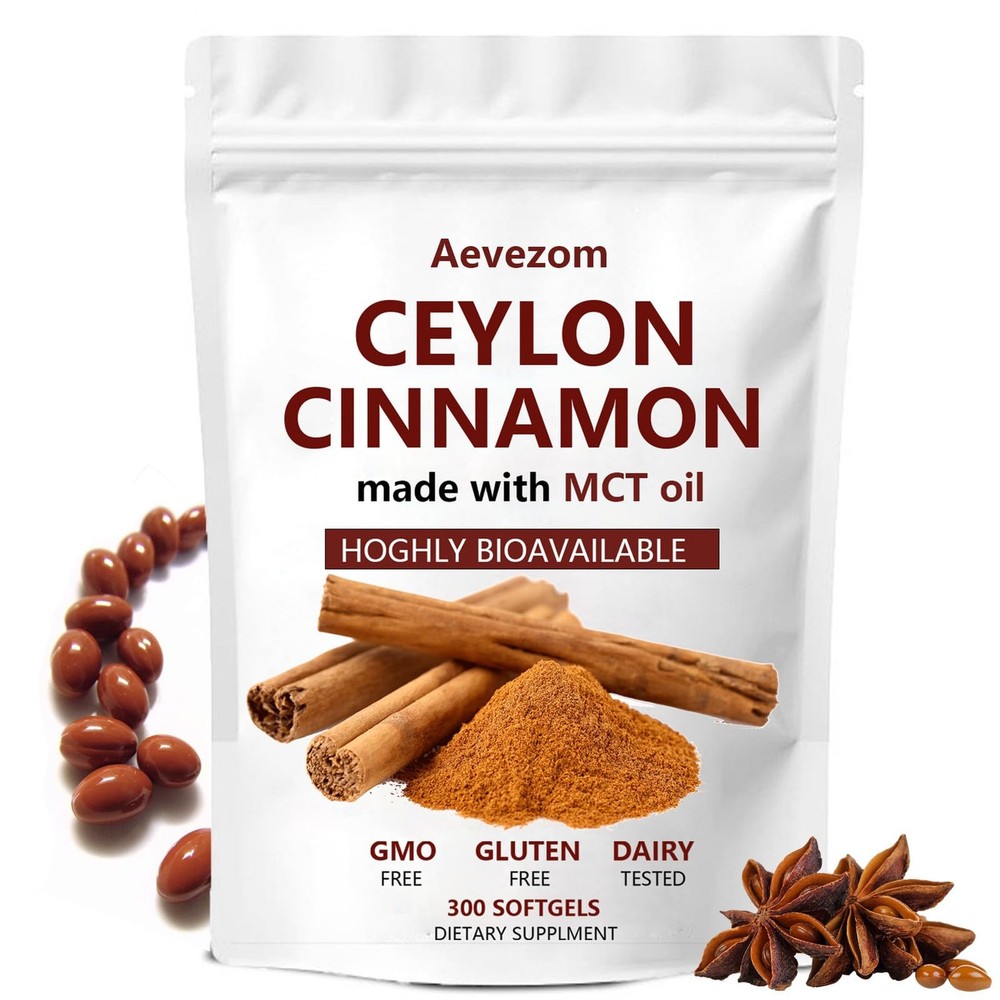 Ceylon Cinnamon Capsules, 𝟳𝟮𝟬𝟬𝙢𝙜 1 Count (Pack of 1)