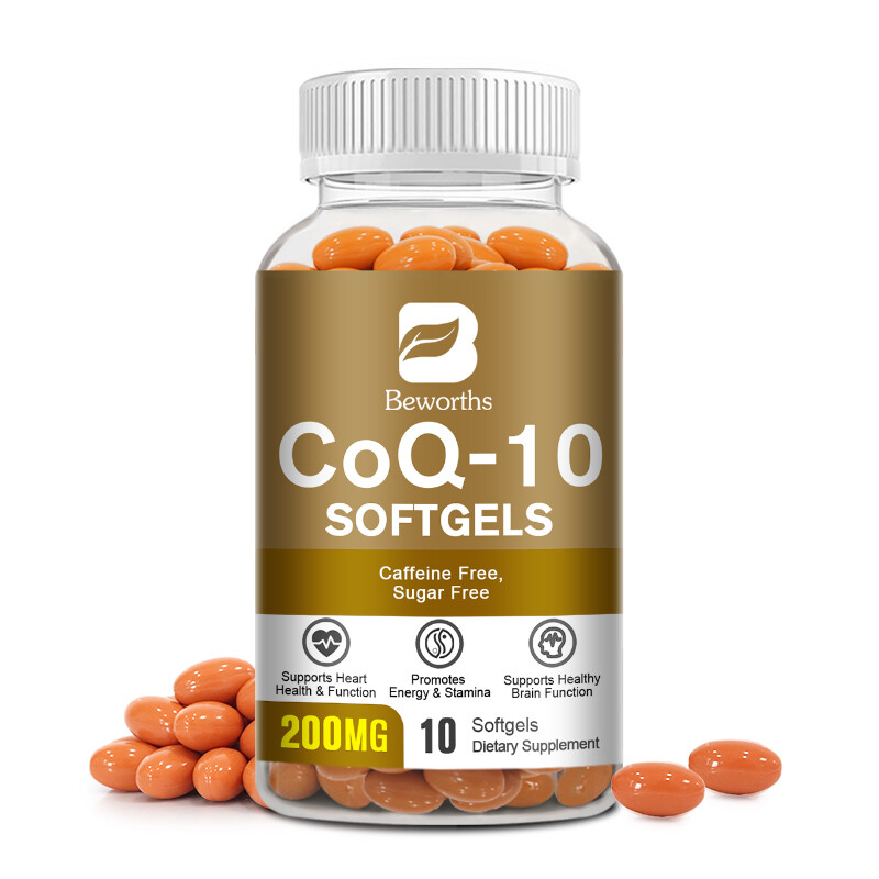 Coenzyme Q-10 200mg Antioxidant Magnesium Glycinate 500mg For Sleep Heart Health