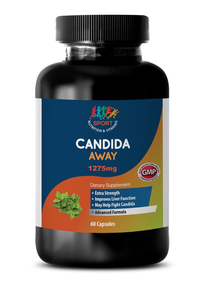 CANDIDA AWAY Dietary Supplement Antifungal Support Blend 1 Bottle – 60 Capsules