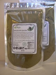 GRAVIOLA LEAF powder 16oz 1lb Guanabana SOURSOP LEAVES Cell health PAJE