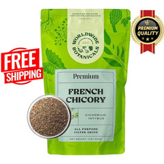 Chicory Root Roasted Granules, 1 Pound, Chicory Coffee (Inulin, Prebiotic Dietar