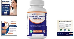 Digestive Support with 10 Billion Bifidobacterium Bifidum – Gluten-Free Capsules
