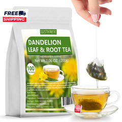 Premium Dandelion Leaf & Root Tea 100 Tea Bags/7.06Oz,For Liver & Kidney Health