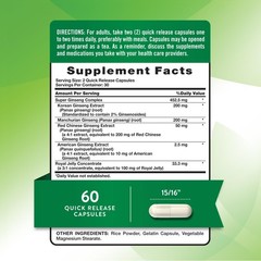 Nature’s Truth Super Ginseng Complex | 60 Capsules | 60 Count (Pack of 1)