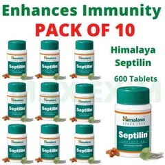 10 X Himalaya Septilin 600 Tablets, Pure Herbal Exp March 2027