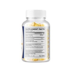 250 Softgels TURMERIC 95% CURCUMIN EXTRACT TUMERIC BLACK PEPPER ANTIOXIDANT BEST