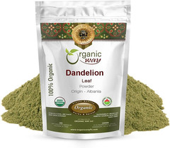 Organic Way Dandelion Leaf Powder | Herbal Tea (Taraxacum Officinale) – European