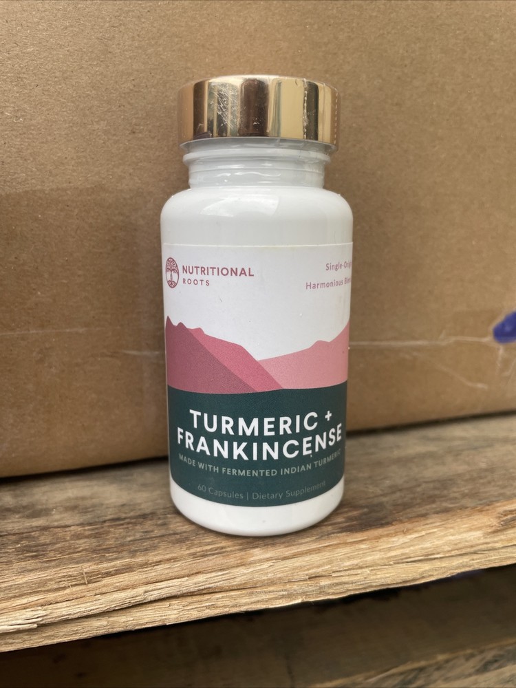 Nutritional Roots Indian Turmeric+ Frankincense Plant Powered , 60 Caps