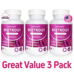 3Pcs Organic Rosabella Beet Root Natural Energy Boost Blood Pressure 60 Capsules