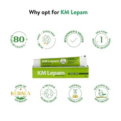 Kerala Ayurveda KM Lepam 20 gm Pack of 3 Herbal Paiin Balm 100% Ayurvedic
