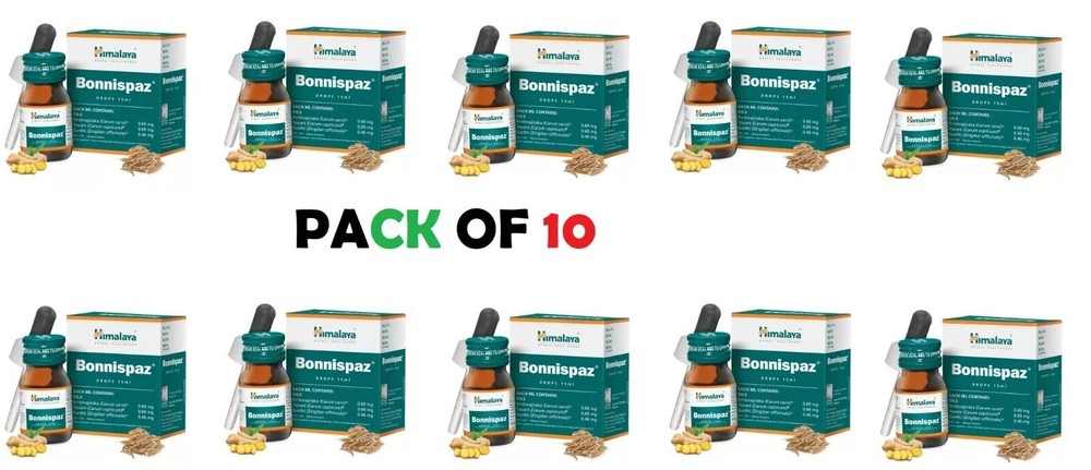 Himalaya Bonnispaz Drops 15ml x10 | Herbal Digestive Relief | Exp 07/2027