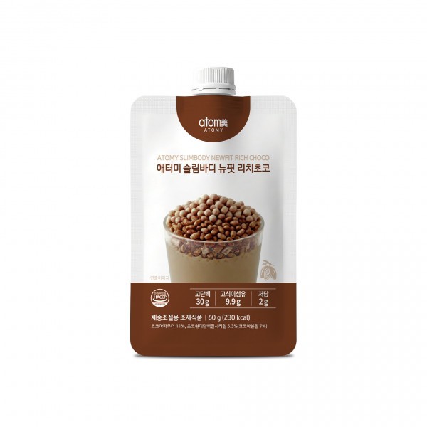 Atomy Slim Body NewFit Rich Choco Intensive Protein Long Lasting 1 Pack 60g NEW