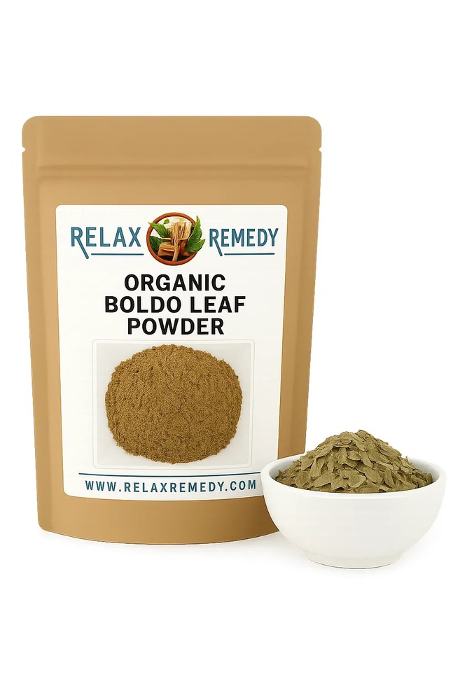 Organic Boldo Leaf Powder – 100% Pure, Non-GMO Peumus Boldus, Digestive & Liver