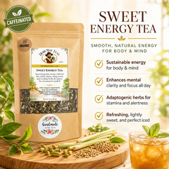 Sweet ENERGY TEA – High energy tea with green tea, Eleuthero Root, a sweet taste