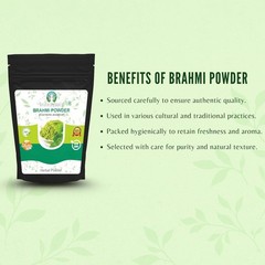 100 Gm Centella Asiatica Powder – Pure Gotu Kola & Brahmi for Hair and Skin Care