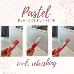 Inhaler for Cold Pastel Pocket Light Menthol fresh Nasal Congestion Relief 6 Pcs
