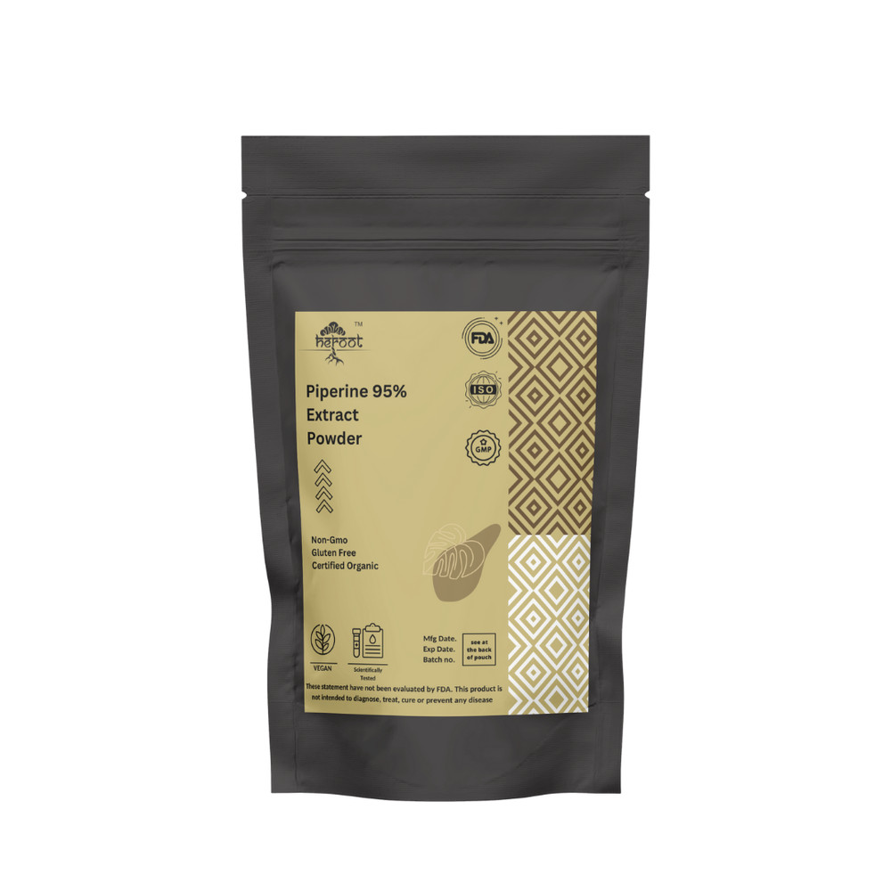 Heroot Piperine 95% Extract Powder | Black Pepper Derived Ingredient