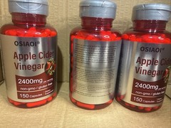 3X Apple Cider Vinegar 2400mg 150 Caps Non-GMO/Gluten Free