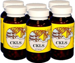 CKLS COLON CLEANSER Six Pack (6 bottles) NEW BODY PRODUCTS 100 Vegicaps