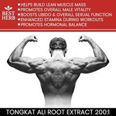 Tongkat Al LONGJACK PASAK BUMI GRADE A STRONGEST ROOT EXTRACT 200:1 Stamina