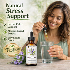 Skullcap Tincture Liquid Extract Stress Relief Herbal Drops 30 ml (1 fl oz)