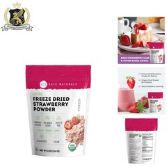 Natural Organic Strawberry Powder 4oz – No Added Sugar, & Gluten-Free