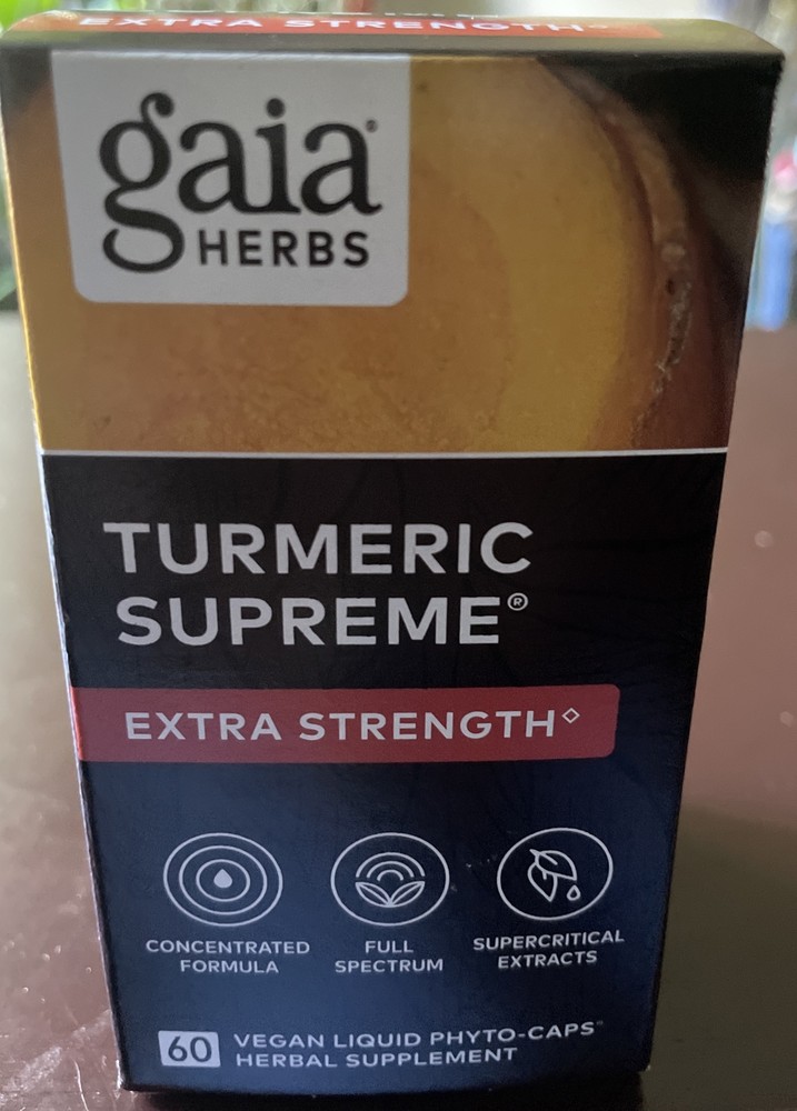 Gaia Herbs Turmeric Supreme Extra Strength – 60 Capsules Exp:01/2026