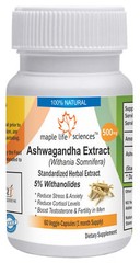 Indian Ginseng Extract 5% Withanolides (Withania Somnifera) CAPSULES