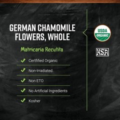 Organic Chamomile Tea Leaves – Floral Aroma & Flavor