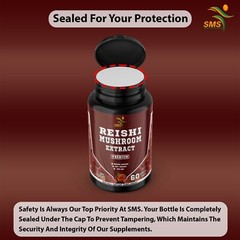 REISHI MUSHROOM STRONGEST ORGANIC CAPSULES LINGZHI LUCIDUM EXTRACT PILLS SPORES