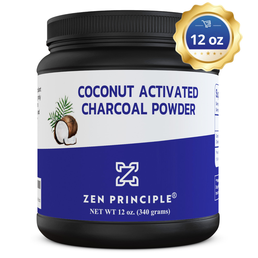 Coconut Activated Charcoal Powder. Teeth Whitening. Made in USA. 12 oz