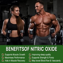 Nitric Oxide Booster Supplement L-Arginine 1920mg Highest Potency Muscle Pump