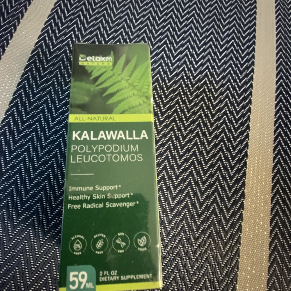 Detoxen Kalawalla (Polypodium Leucotomos) Liquid Vegan 2 fl oz Exp 02/2027