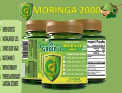 Moringa 100% PURE Real Bitter Energy Detox Health Herb 120 capsules organic vita