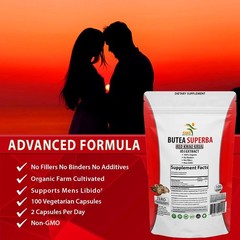 Butea Superba Pills Full Spectrum Red Kwao Krua 1000mg DAILY 100 Capsules